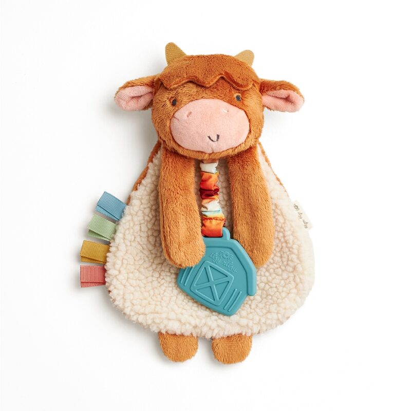 Itzy Ritzy Highland Cow Itzy Friends Lovey Plush