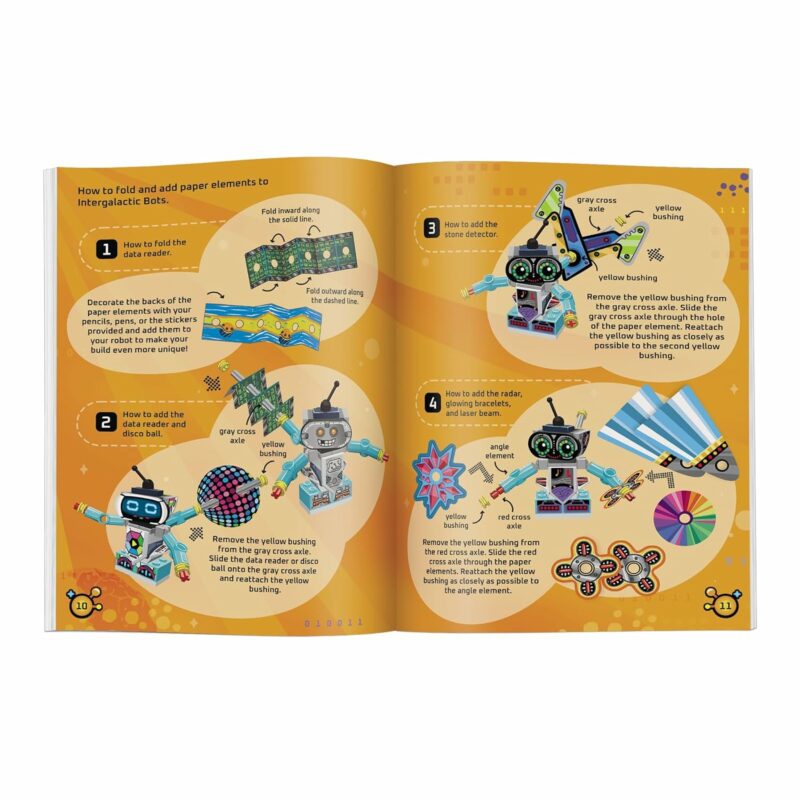 Sourcebooks LEGO Books Build and Stick: Robots Hardcover Children's Books