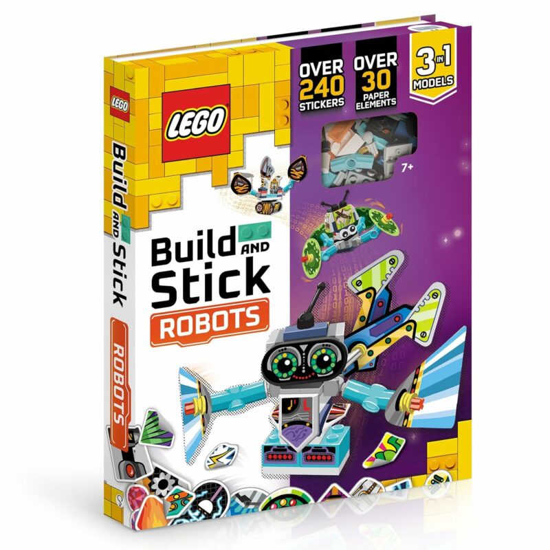 LEGO Books Build and Stick: Robots Hardcover from Sourcebooks