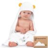 KeaBabies Bear Cuddle Baby Hooded Towel