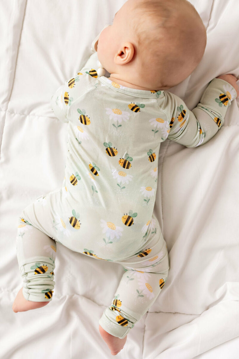 Bees Bamboo Viscose Sleeper from Butterscotch Babies