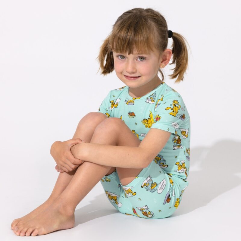 Garfield Lazy Mondays Bamboo Viscose Short Sleeve Pajama Set from Bellabu Bear