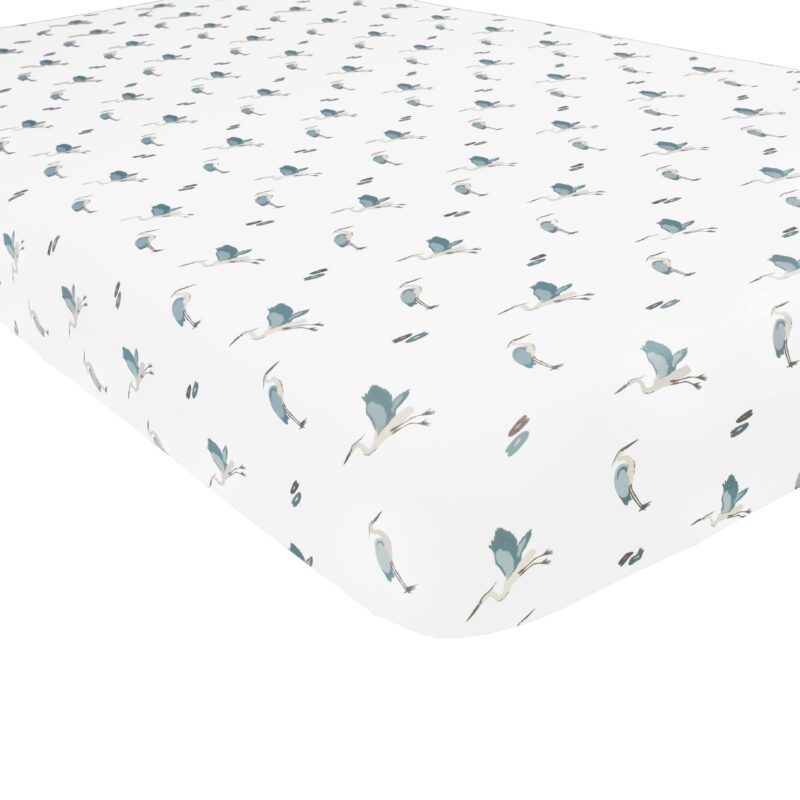 Kyte BABY Crib Sheet in Blue Heron