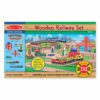 Melissa & Doug Wooden Railway Set