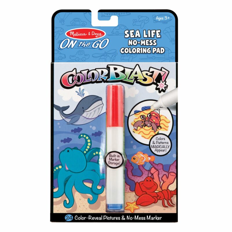 Melissa & Doug On the Go ColorBlast! Sea Life No Mess Coloring Pad