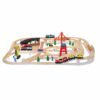 Melissa & Doug Wooden Railway Set Toys