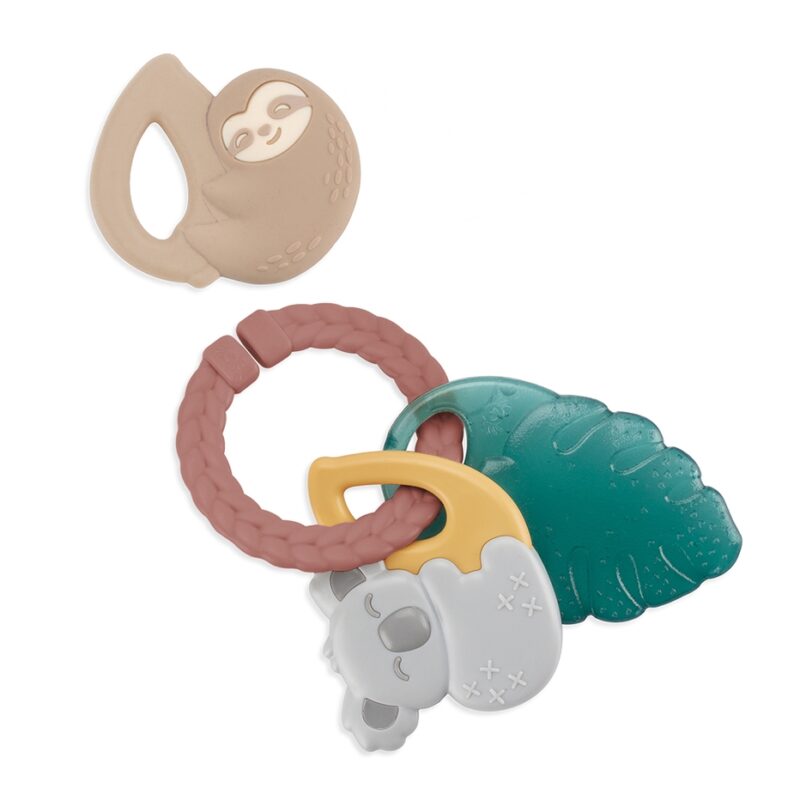 Tropical Itzy Keys Texture Ring with Teether + Rattle from Itzy Ritzy