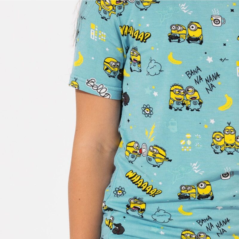 Minions Bello Banana Bamboo Viscose Short Sleeve Pajama Set from Bellabu Bear