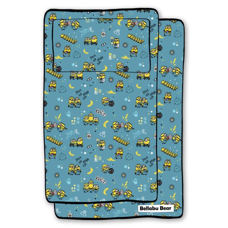 Bellabu Bear Minions Banana Bamboo Twin Sheet Set