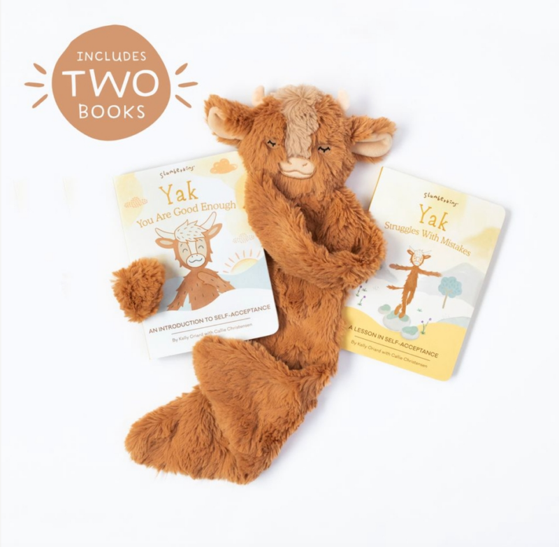 Slumberkins Yak's Self-Acceptance Snuggler Set With 2 Books