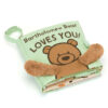 Bartholomew Bear Loves You Book made by Jellycat