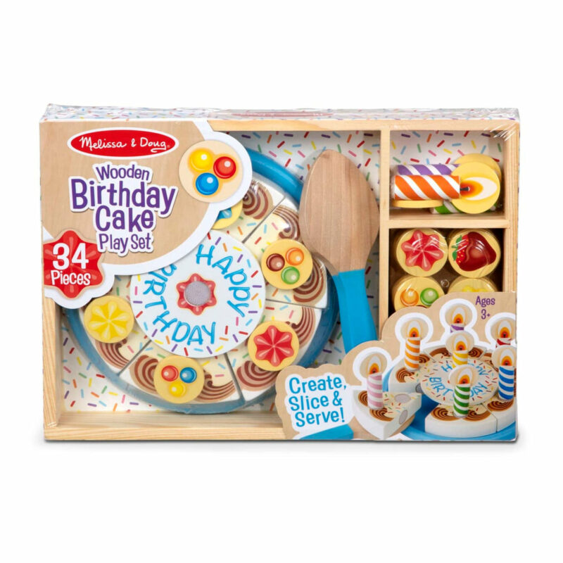 Birthday Party Wooden Play Food made by Melissa & Doug