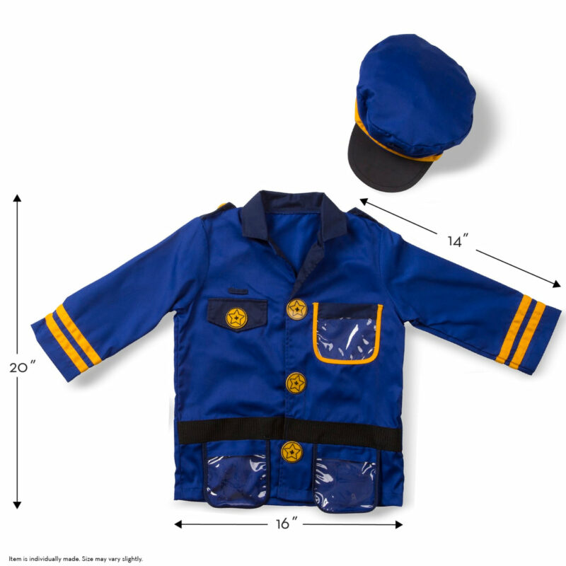 Police Officer Role Play Costume Set made by Melissa & Doug