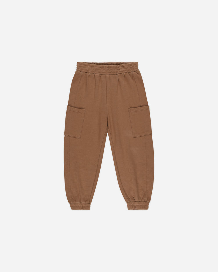 Rylee & Cru Cargo Jogger In Saddle