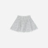 Rylee & Cru Smocked V Mini Skirt In Ditsy