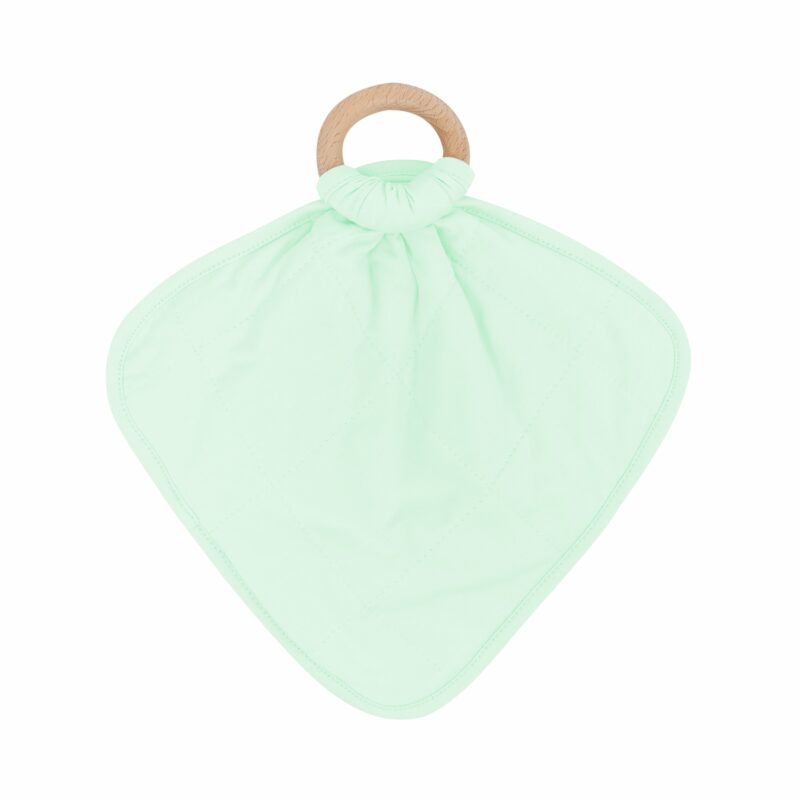 Mint Lovey with Removable Teething Ring made by Kyte BABY