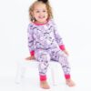 Birdie Bean Carrie Bamboo Viscose 2-Piece Glow-In-The-Dark Pajamas