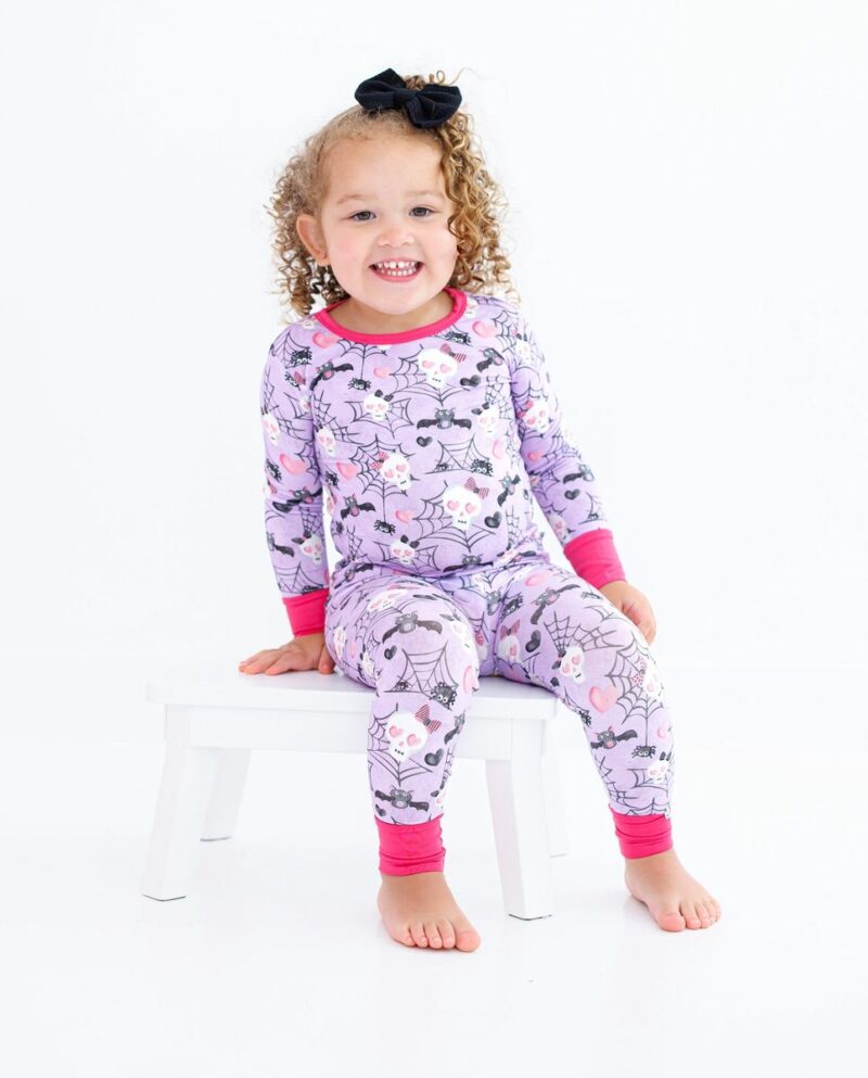 Birdie Bean Carrie Bamboo Viscose 2-Piece Glow-In-The-Dark Pajamas