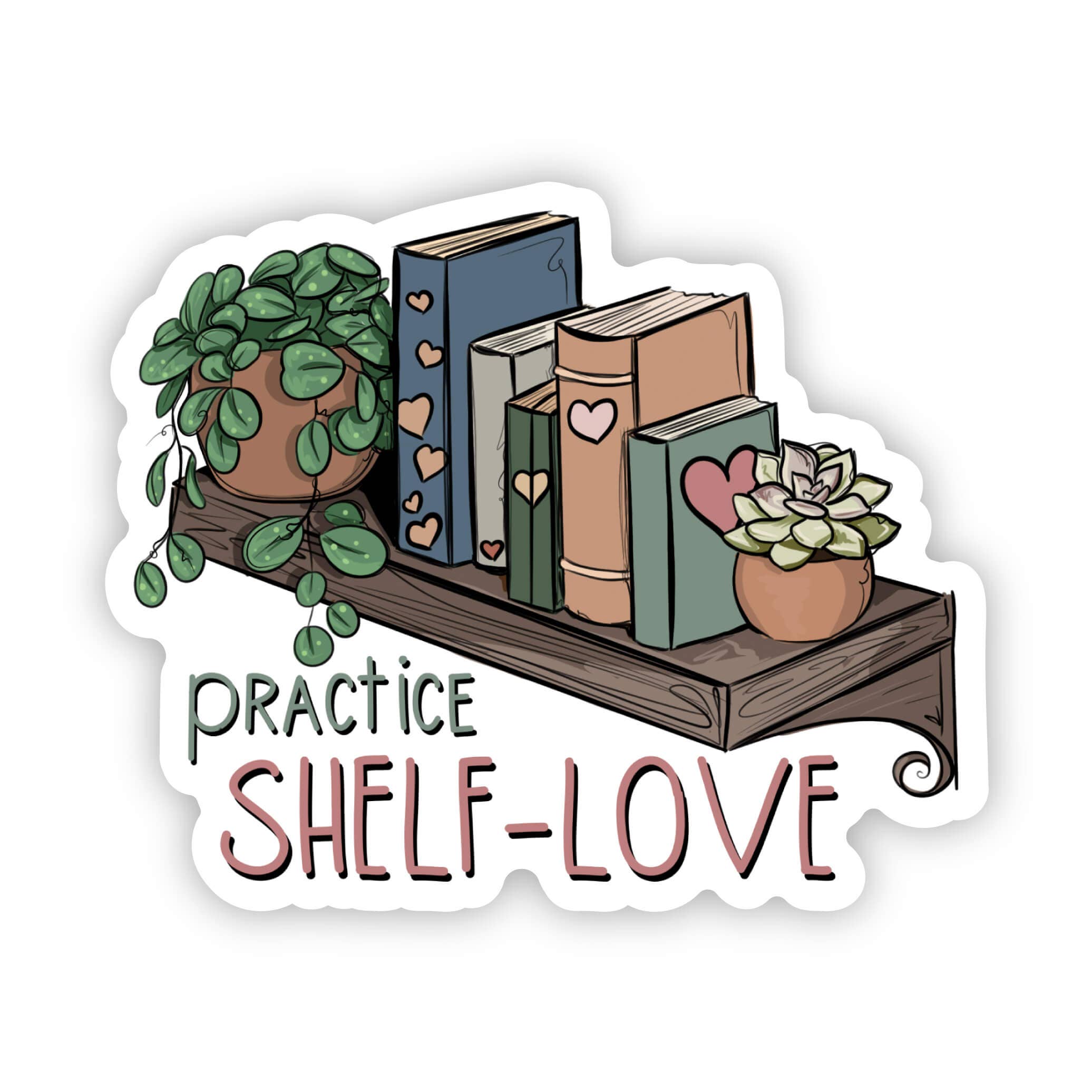 Big Moods Practice Shelf-Love Sticker