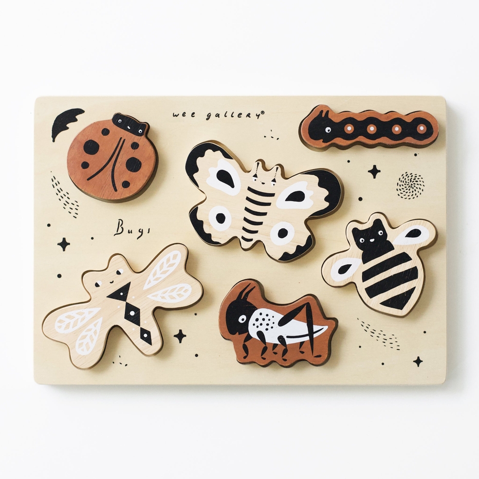 Wee Gallery Bugs Wooden Tray Puzzle