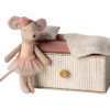 Maileg Little Sister Dance Mouse in Daybed