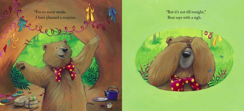 Bear Can't Wait Hardcover Book made by