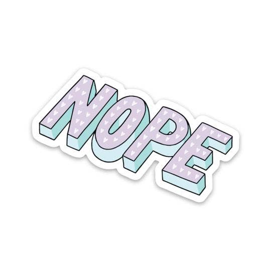 Big Moods Nope Sticker