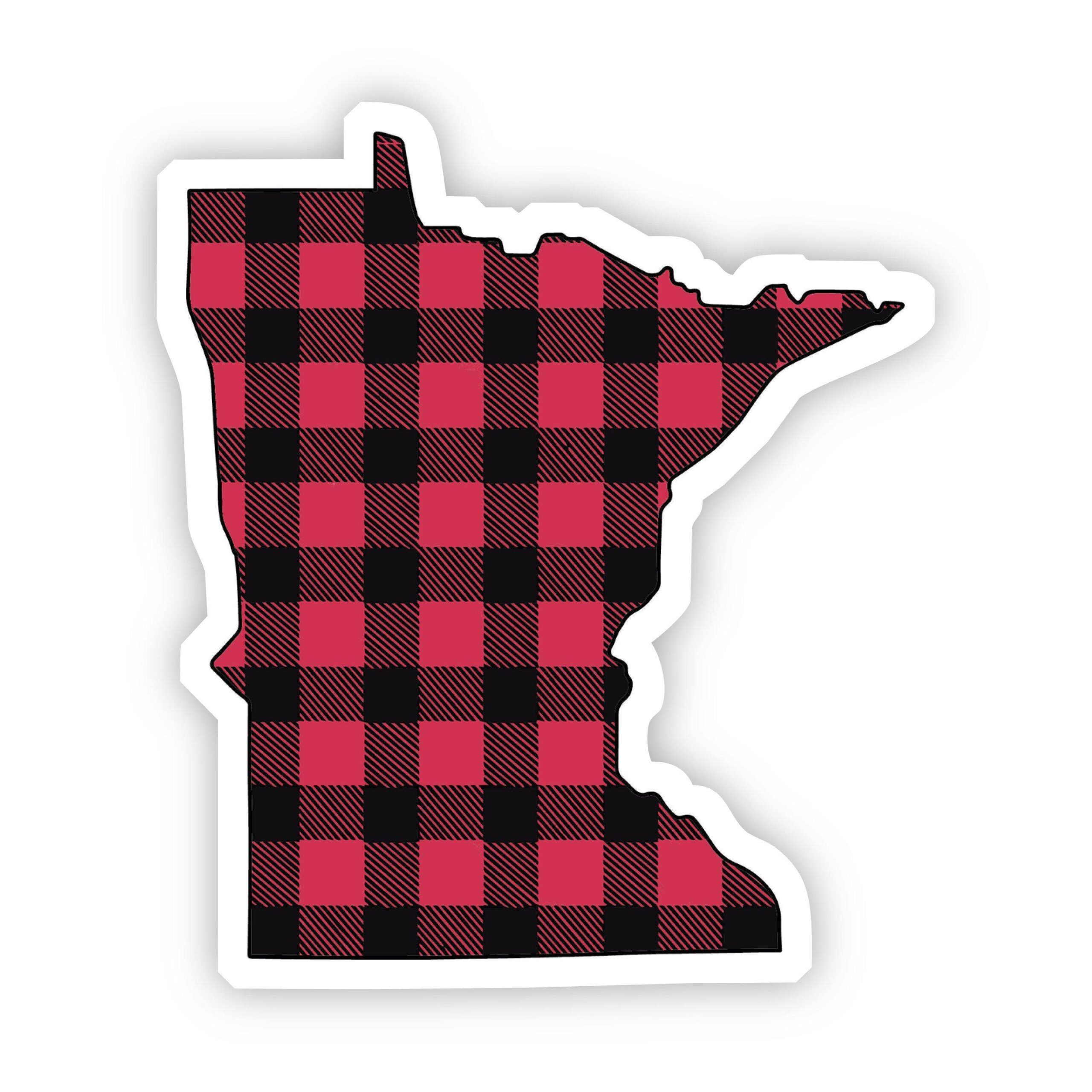 Big Moods Minnesota Flannel Sticker