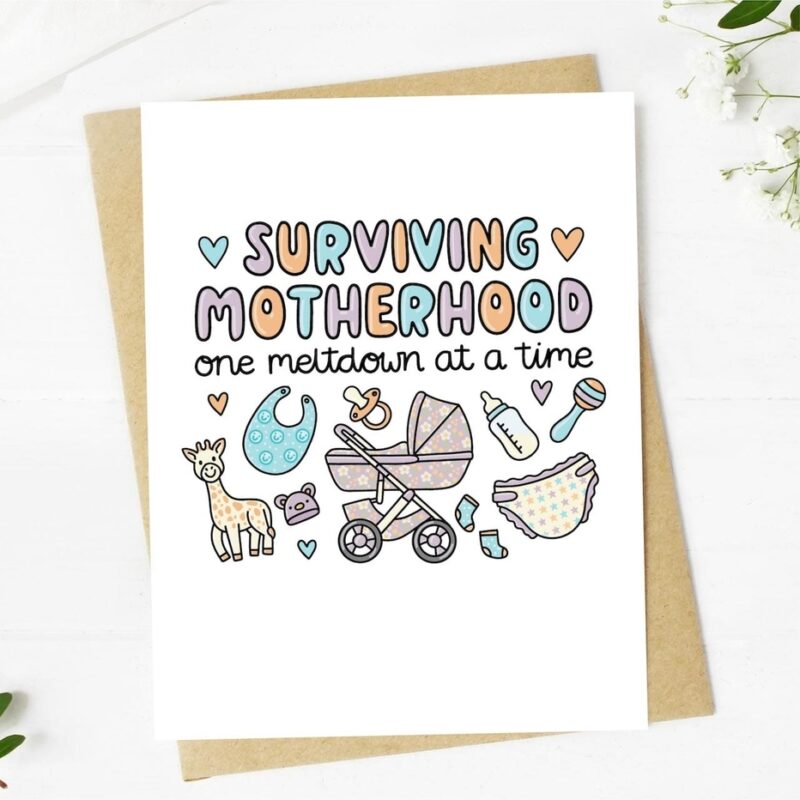 Big Moods Surviving Motherhood Modern Mom Card