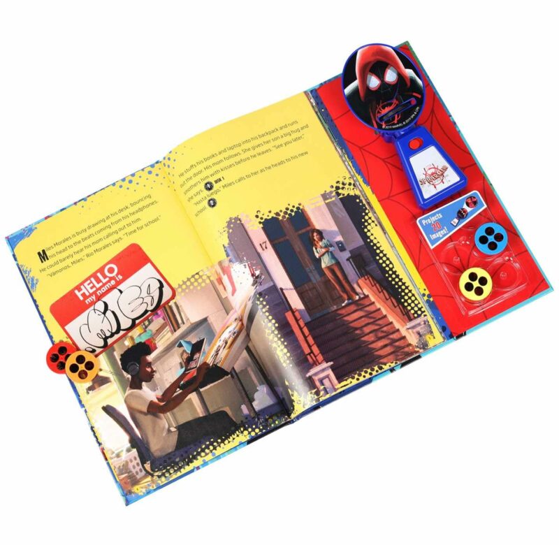 Marvel Spider-Man: Into the Spider-Verse Movie Theater Storybook & Movie Projector from