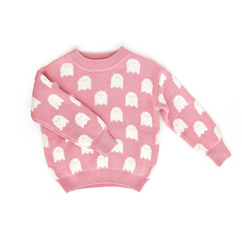 Pink Ghosts Sweater available at Blossom