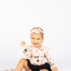 Sweet and Spooky Halloween Glow in the Dark Bamboo Skirted Tulle Onesie from Emerson and Friends