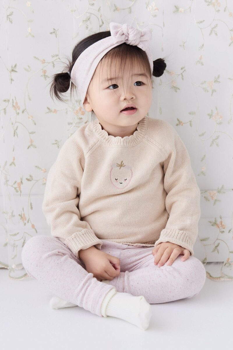 Jamie Kay Audrey Knitted Jumper In Oatmeal Marle