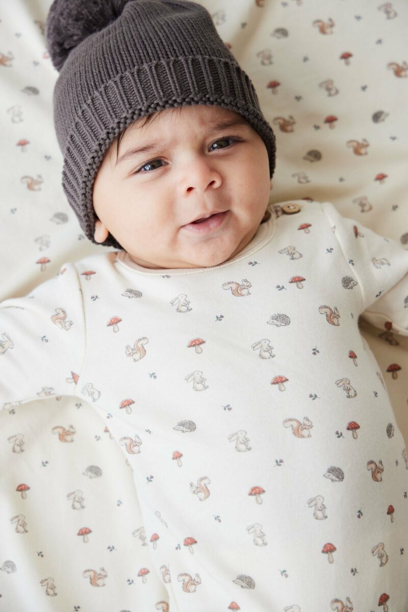 Organic Cotton Fernley Bodysuit In Woodland Friends