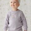 Jamie Kay Audrey Knitted Jumper In Starling Goldie Bouquet