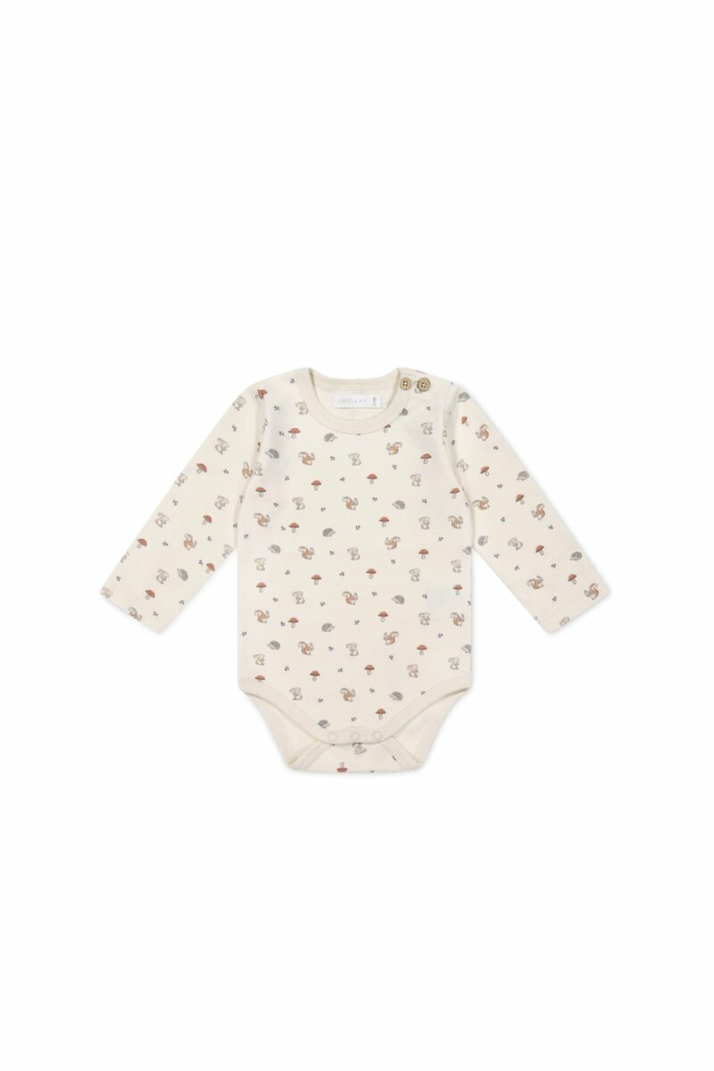 Organic Cotton Fernley Bodysuit In Woodland Friends from Jamie Kay