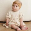 Quincy Mae Waffle Babydoll Dress In Pumpkins