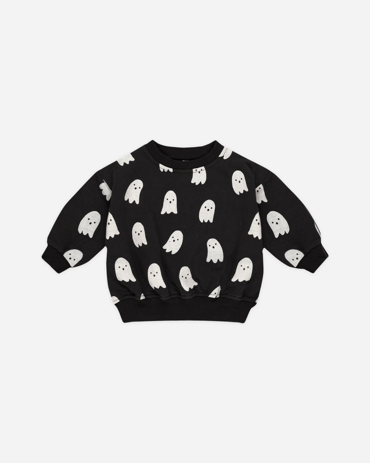 Quincy Mae Relaxed Fleece Sweatshirt In Ghosts