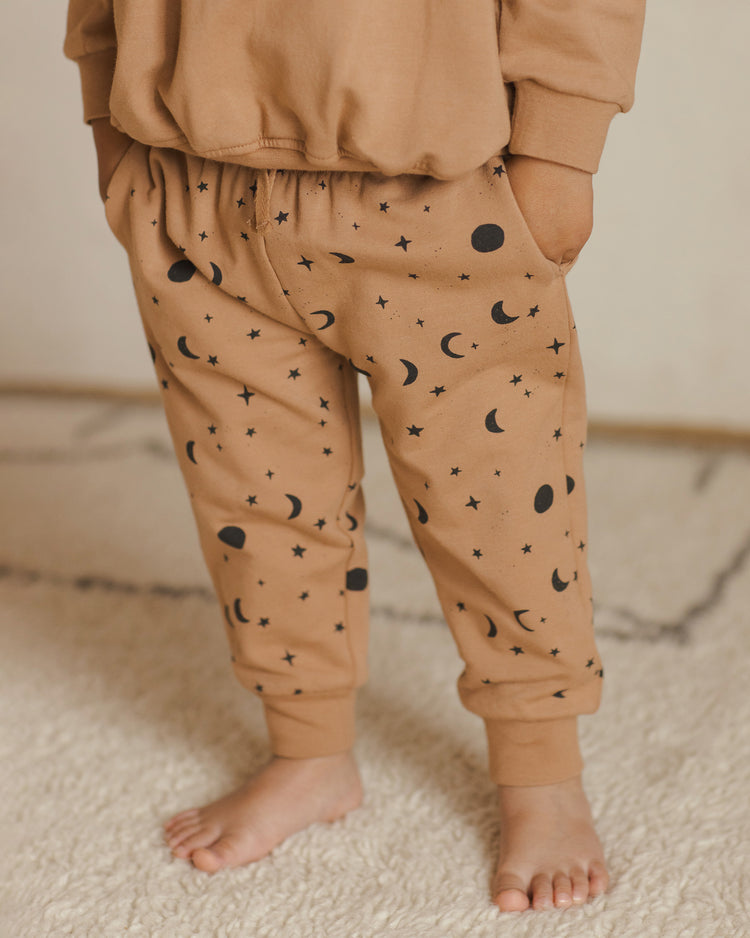 Quincy Mae Relaxed Fleece Sweatpant In Night Sky