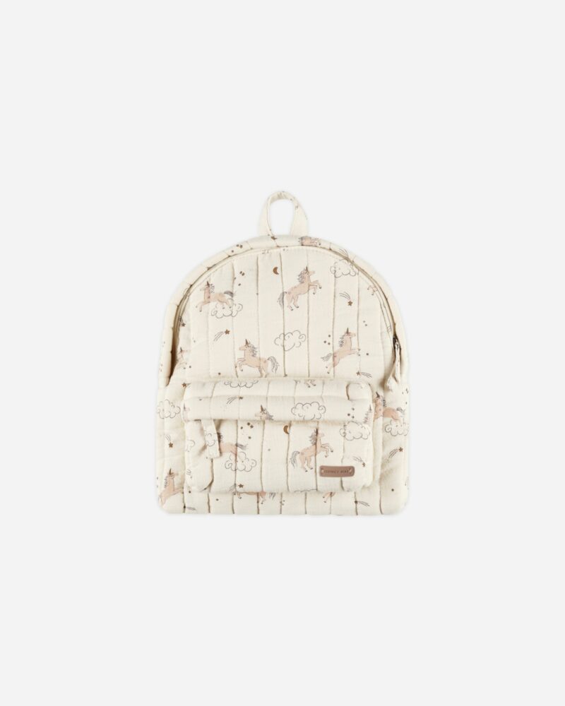 Mini Backpack In Unicorns from Quincy Mae