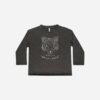 Raw Edge Long Sleeve Tee In Wolf Pack from Rylee & Cru