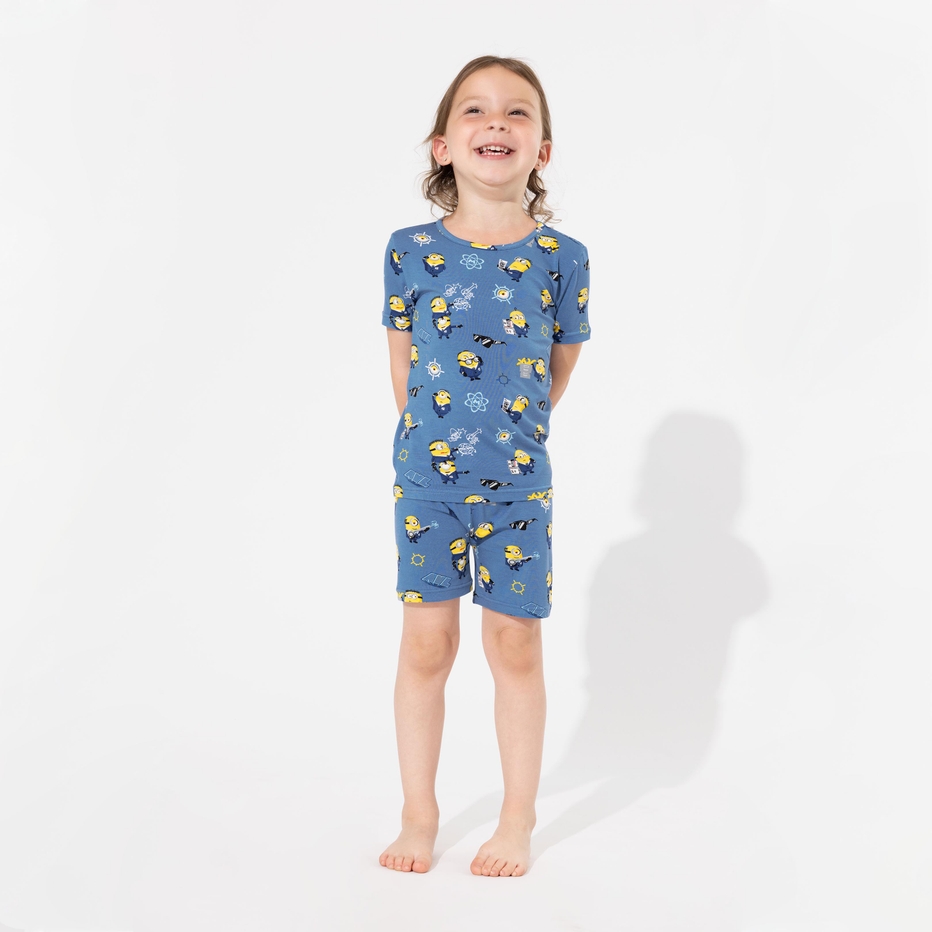 Bellabu Bear Minions AVL Bamboo Viscose Pajama Short Set