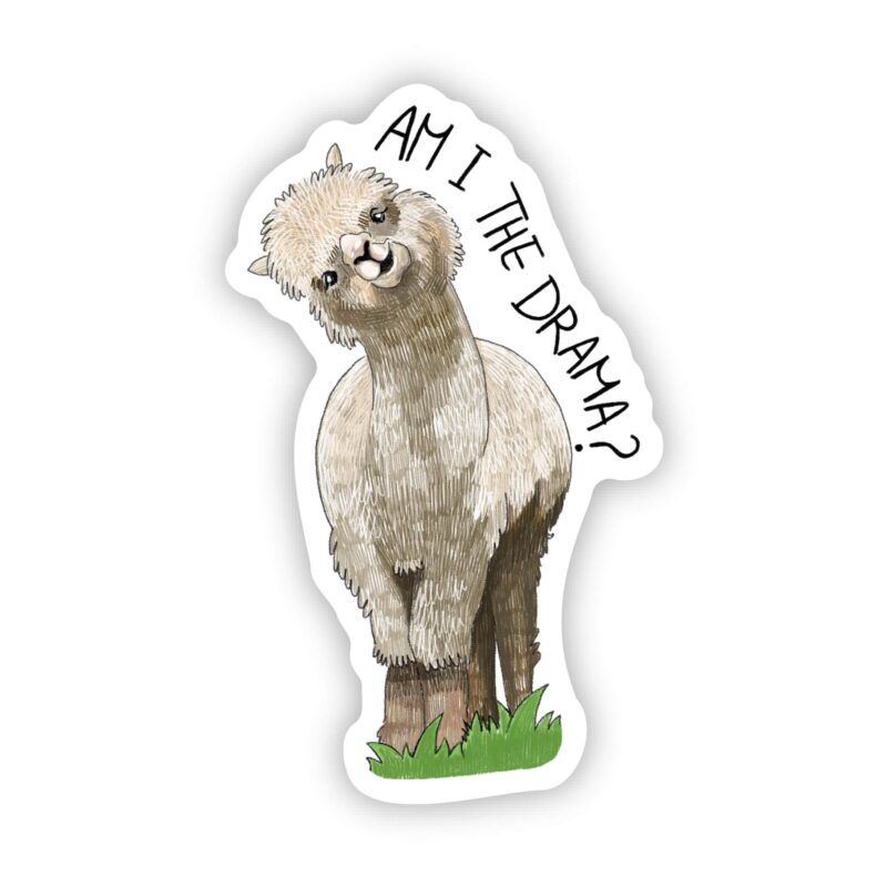 Big Moods Am I The Drama Llama Sticker