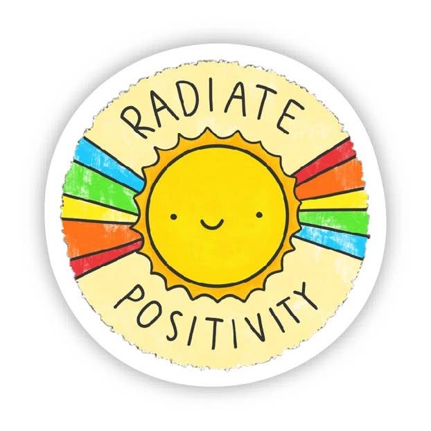 Big Moods Radiate Positivity Sticker