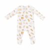 Cute Pasta Bamboo Viscose Zipper Footie from Angel Dear