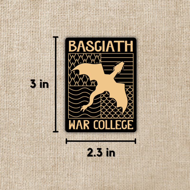 Basgiath War College Emblem Sticker | Fourth Wing from Wildly Enough