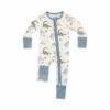 Angel Dear Baby Love Dinos Bamboo Viscose Zipper Romper