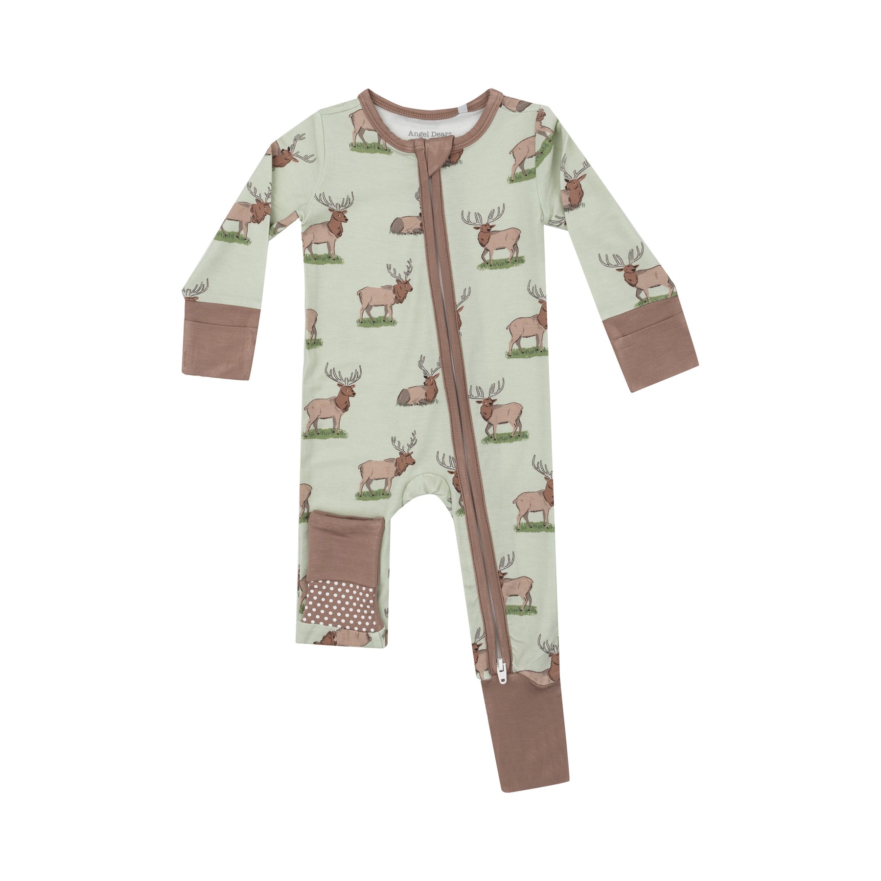 Angel Dear Elk Bamboo Viscose Zipper Romper