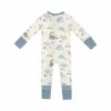 Baby Love Dinos Bamboo Viscose Zipper Romper from Angel Dear