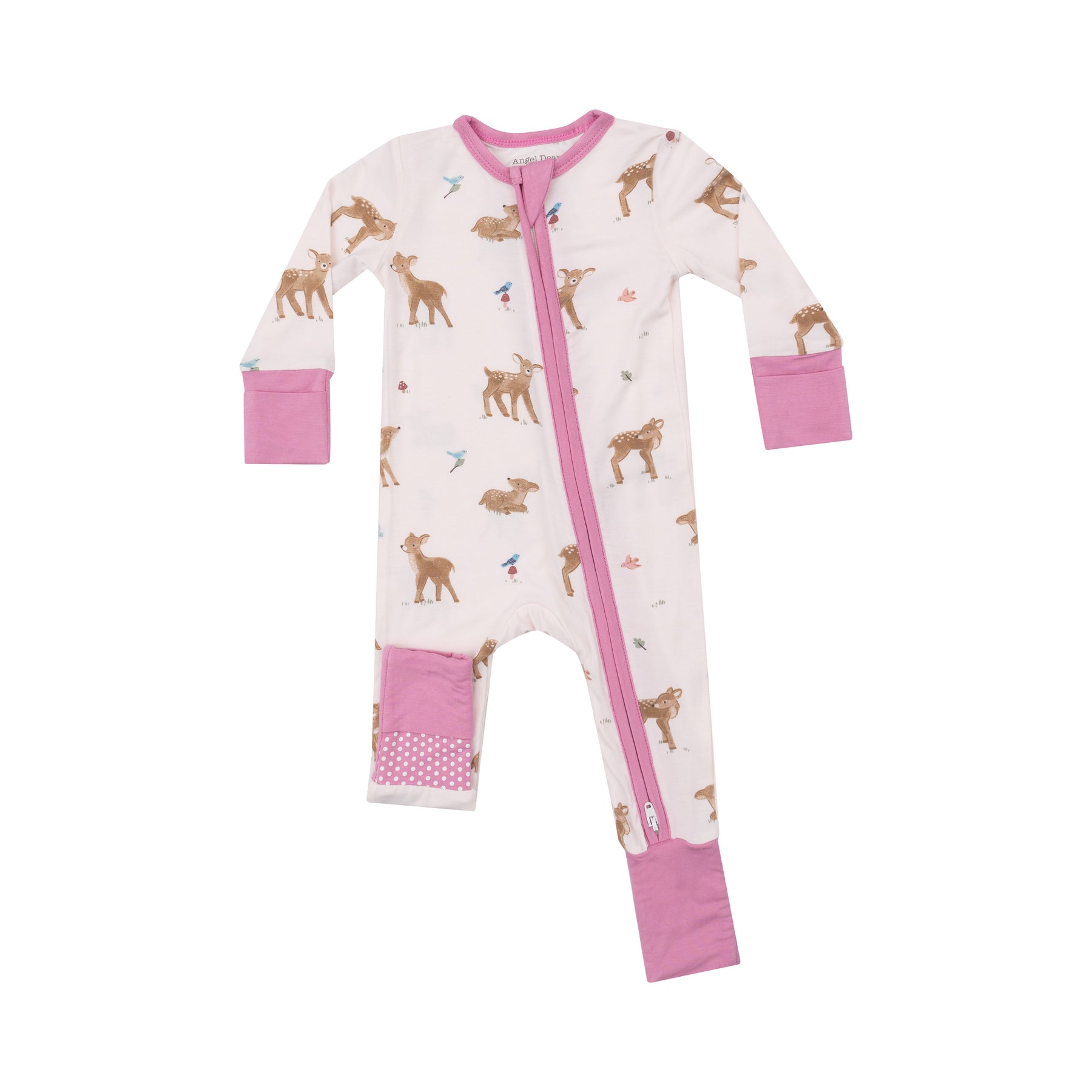 Angel Dear Soft Deer Bamboo Viscose Zipper Romper